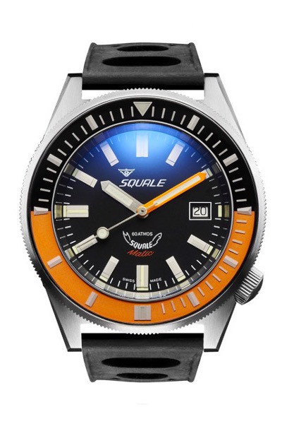 Squale Matic Satin Black/orange